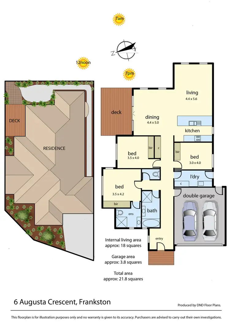 Floorplan of Homely house listing, 6 Augusta Crescent, Frankston VIC 3199