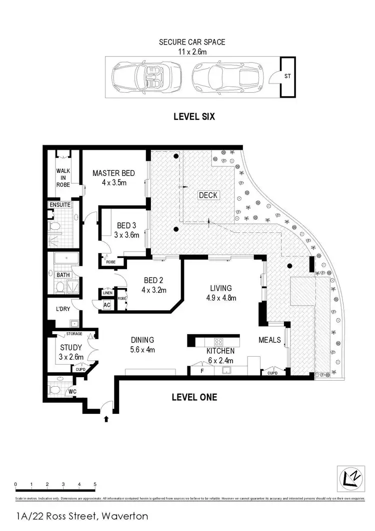 Floorplan of Homely apartment listing, 1A/22 Ross Street, Waverton NSW 2060