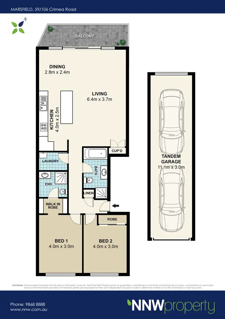 Floorplan of Homely apartment listing, 59/106 Crimea Road, Marsfield NSW 2122