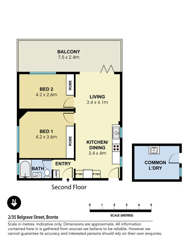 Floorplan of Homely apartment listing, 2/35 Belgrave Street, Bronte NSW 2024