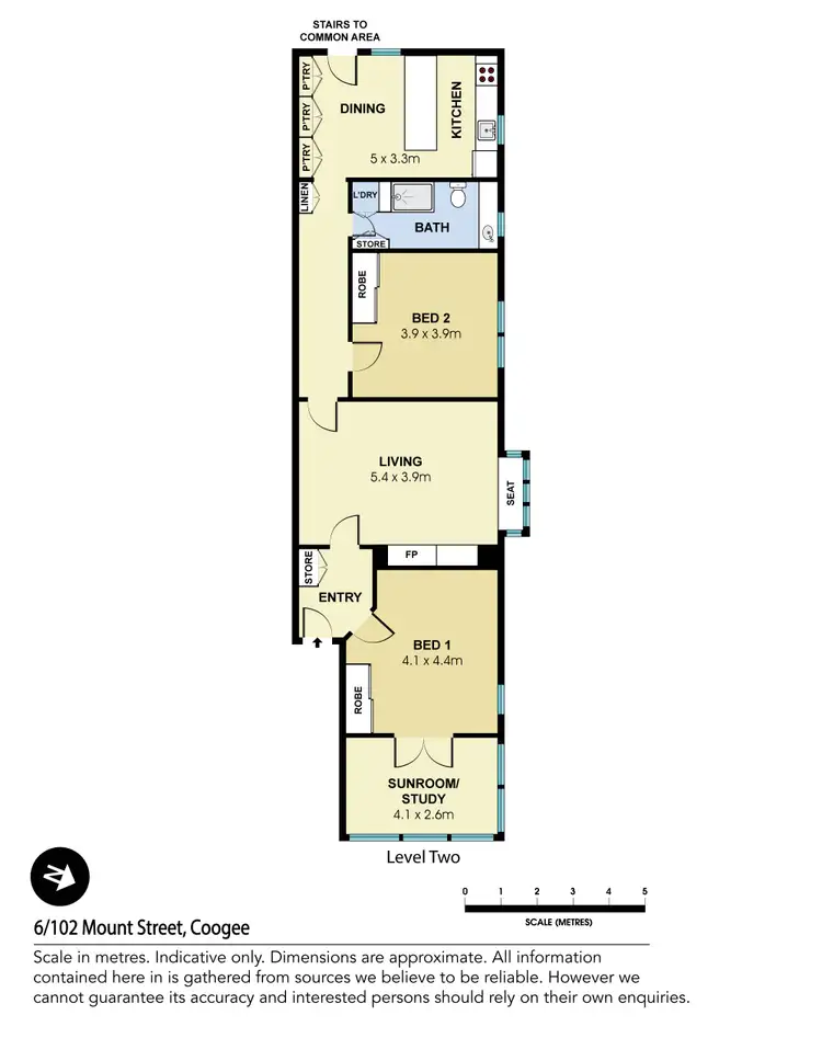Floorplan of Homely apartment listing, 6/102 Mount Street, Coogee NSW 2034