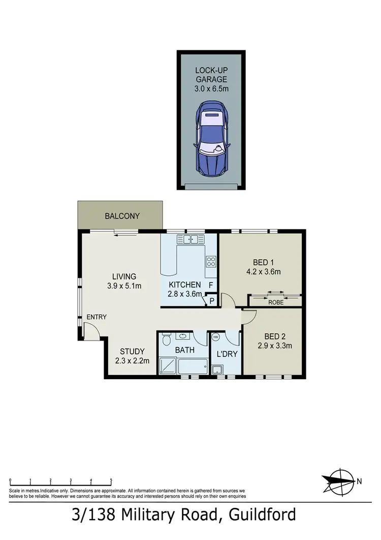Floorplan of Homely unit listing, 3/138 Military Road, Guildford NSW 2161