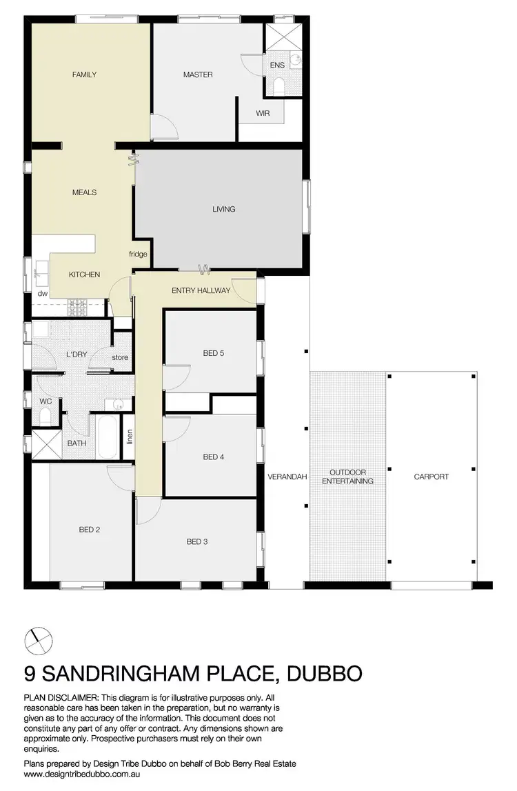 Floorplan of Homely house listing, 9 Sandringham Place, Dubbo NSW 2830