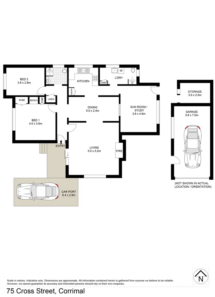 Floorplan of Homely house listing, 75 Cross Street, Corrimal NSW 2518