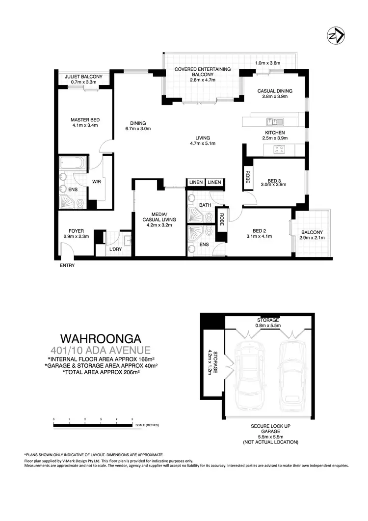 Floorplan of Homely apartment listing, 401/10 Ada Avenue, Wahroonga NSW 2076