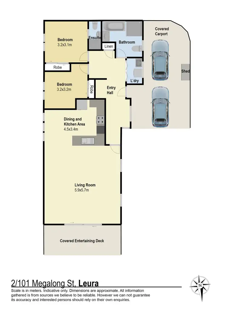 Floorplan of Homely townhouse listing, 2/101 Megalong Street, Leura NSW 2780