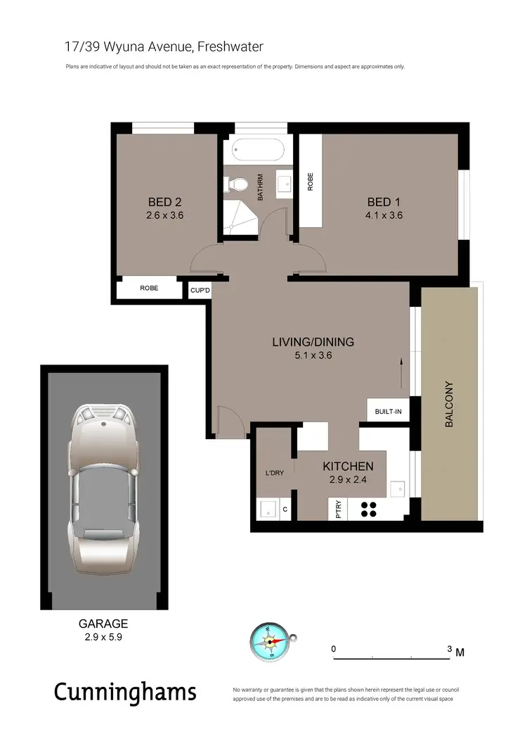 Floorplan of Homely apartment listing, 17/39 Wyuna Ave, Freshwater NSW 2096