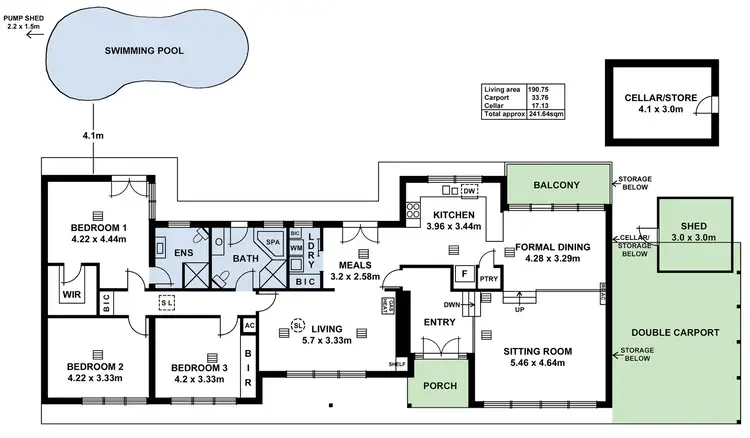 Floorplan of Homely house listing, 12 Coreega Avenue, Springfield SA 5062