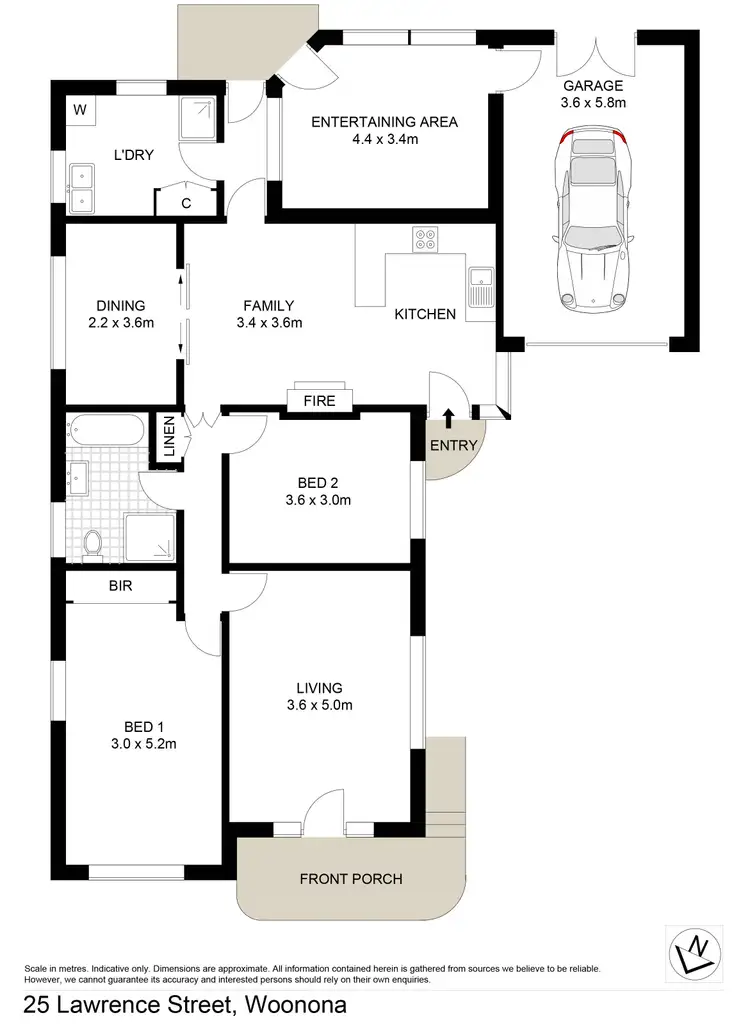 Floorplan of Homely house listing, 25 Lawrence Street, Woonona NSW 2517