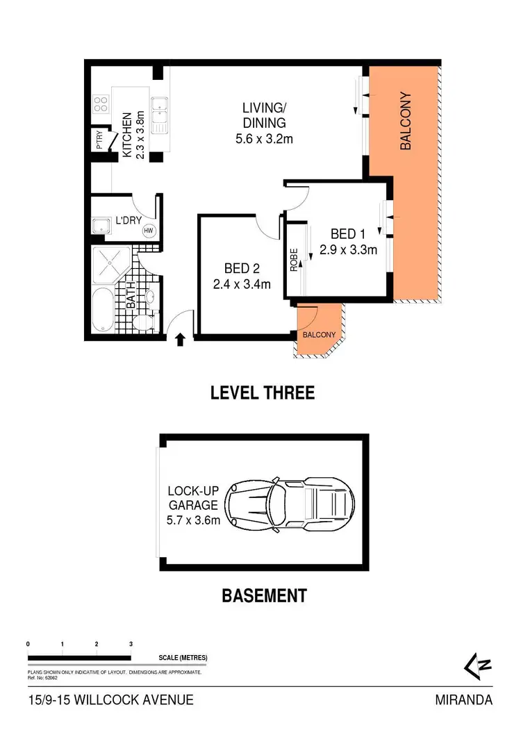 Floorplan of Homely apartment listing, 15/9-15 Willock Avenue, Miranda NSW 2228