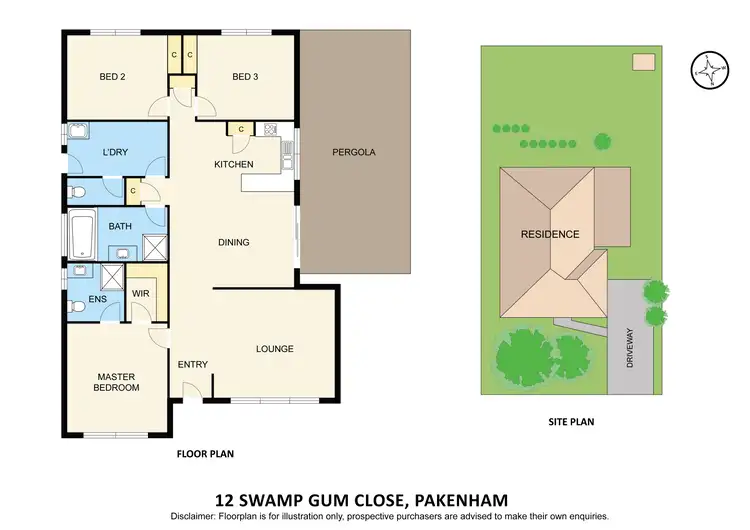 Floorplan of Homely house listing, 12 Swamp Gum Close, Pakenham VIC 3810