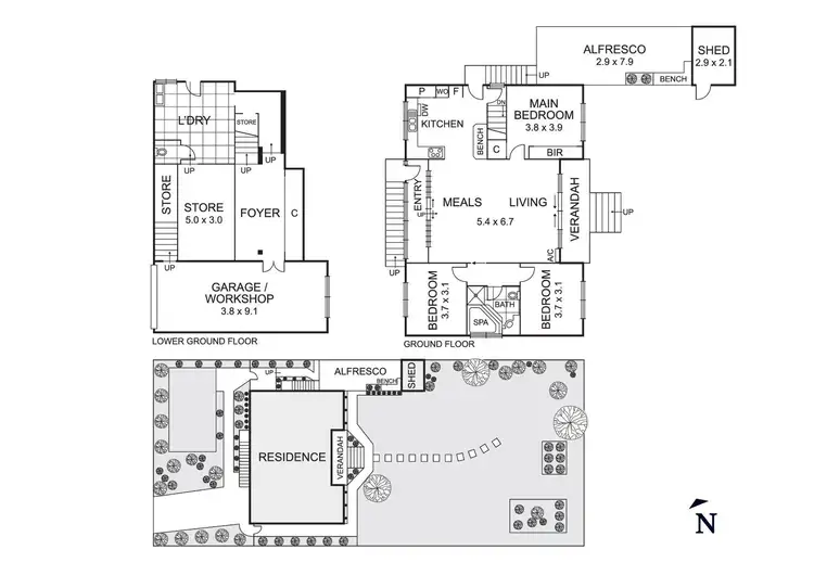 Floorplan of Homely house listing, 18 Ronald Avenue, Bulleen VIC 3105