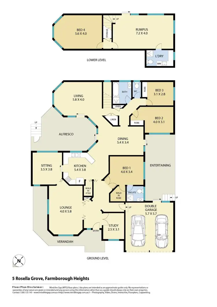 Floorplan of Homely house listing, 5 Rosella Grove, Farmborough Heights NSW 2526