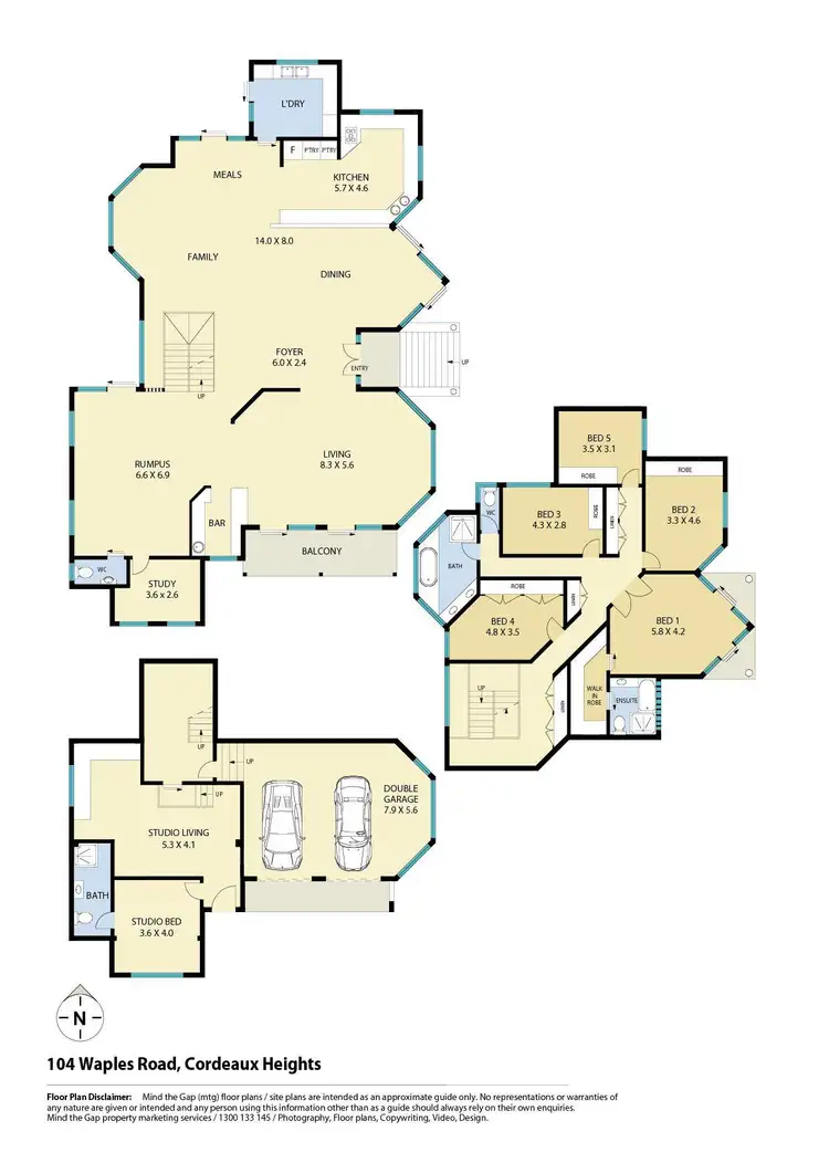 Floorplan of Homely house listing, 104 Waples Road, Cordeaux Heights NSW 2526
