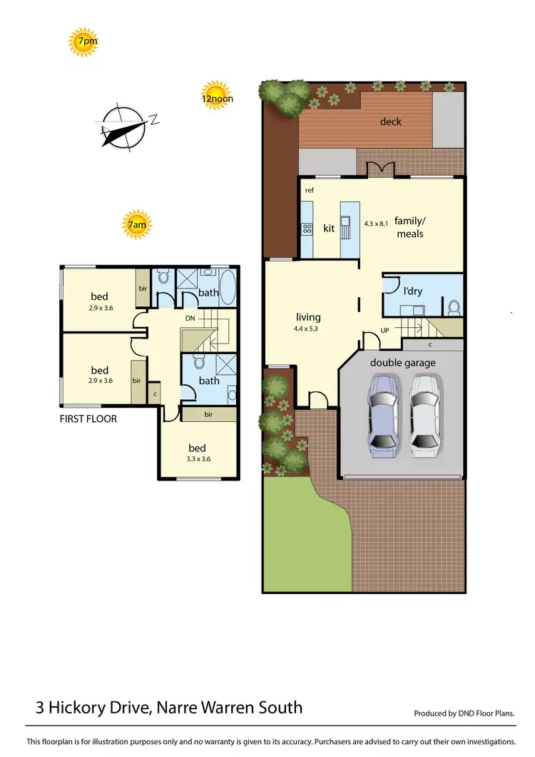 Floorplan of Homely house listing, 3 Hickory Drive, Narre Warren South VIC 3805