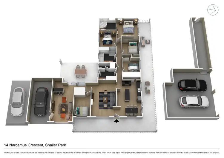 Floorplan of Homely house listing, 14 Narcamus Crescent, Shailer Park QLD 4128