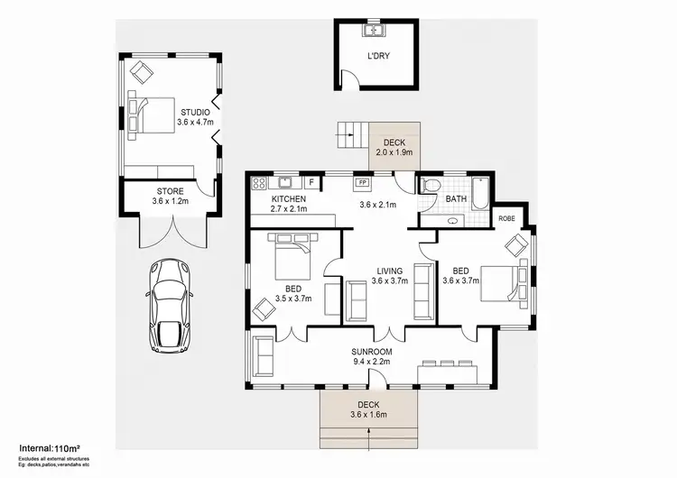 Floorplan of Homely house listing, 22 Burns Street, Byron Bay NSW 2481
