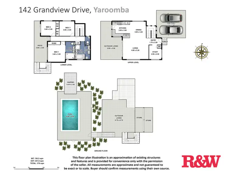 Floorplan of Homely house listing, 142 Grandview Drive, Yaroomba QLD 4573