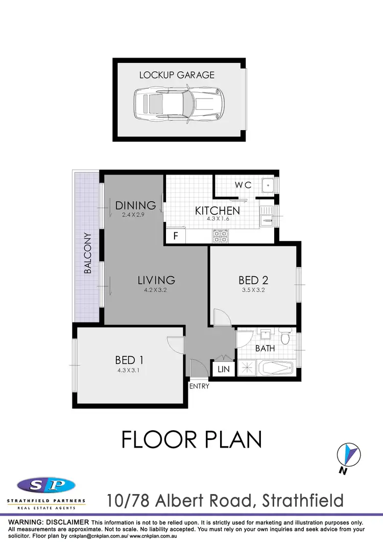 Floorplan of Homely apartment listing, 10/78 Albert Road, Strathfield NSW 2135