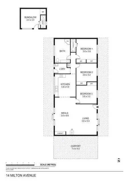 Floorplan of Homely house listing, 14 Milton Avenue, Spring Gully VIC 3550