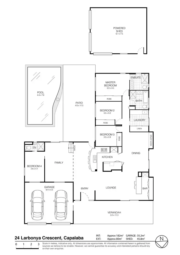 Floorplan of Homely house listing, 24 Larbonya Crescent, Capalaba QLD 4157