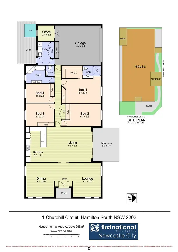 Floorplan of Homely house listing, 1 Churchill Circuit, Hamilton South NSW 2303