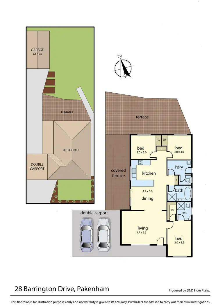 Floorplan of Homely house listing, 28 Barrington Drive, Pakenham VIC 3810