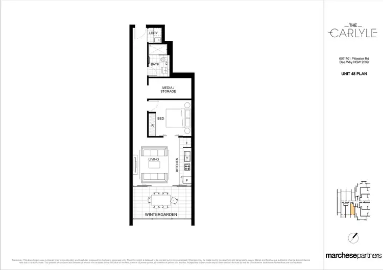 Floorplan of Homely apartment listing, 48/697-701 Pittwater Road, Dee Why NSW 2099