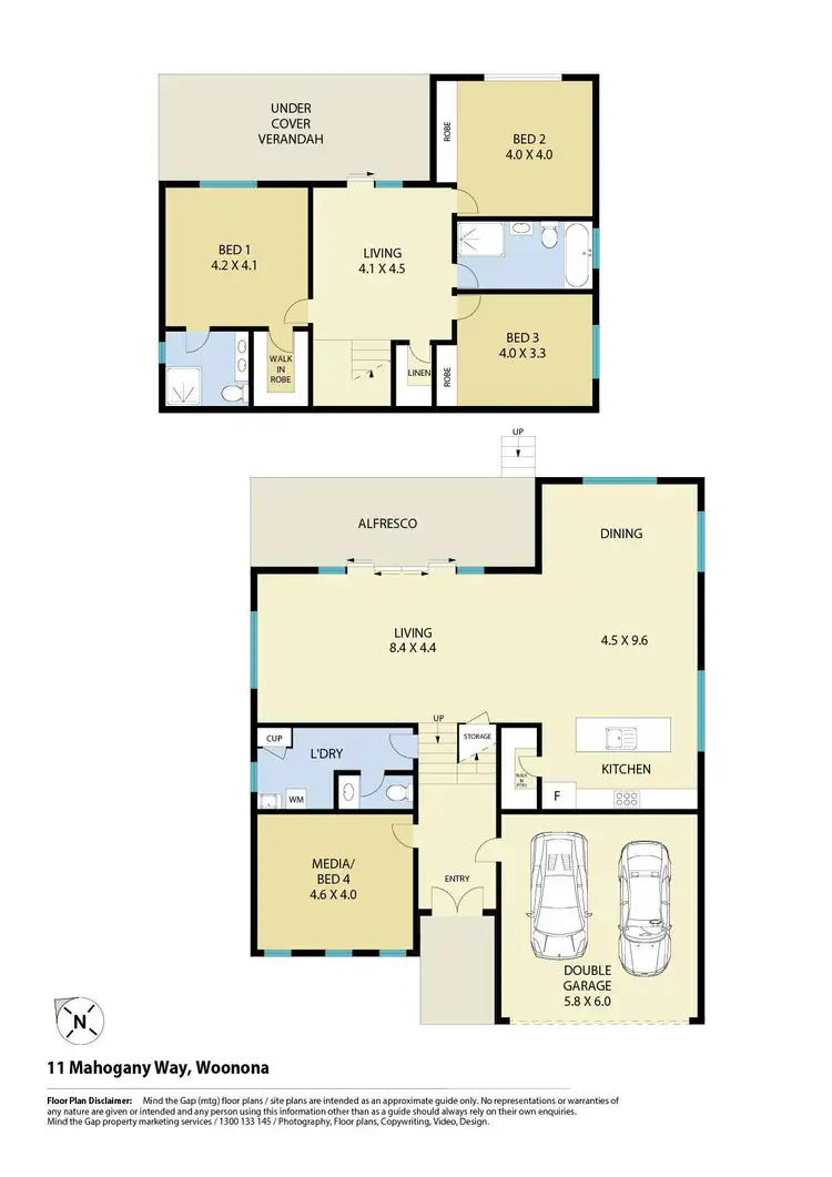 Floorplan of Homely house listing, 11 Mahogany Way, Woonona NSW 2517