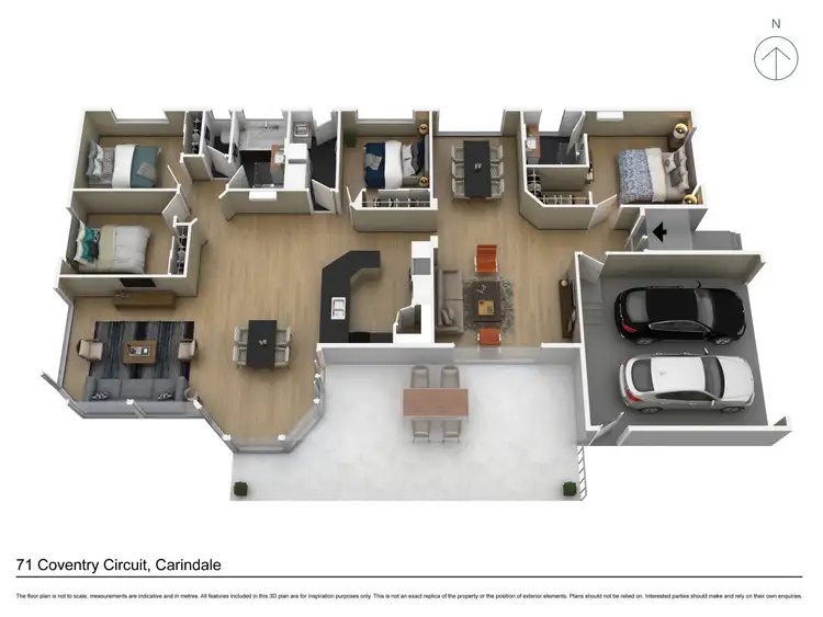 Floorplan of Homely house listing, 71 Coventry Circuit, Carindale QLD 4152