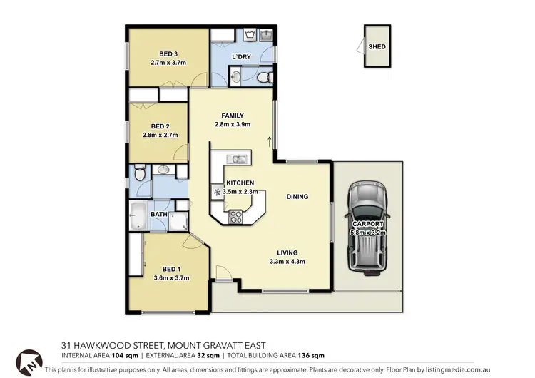 Floorplan of Homely house listing, 31 Hawkwood Street, Mount Gravatt East QLD 4122