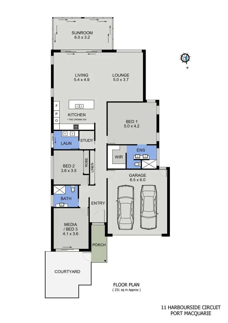 Floorplan of Homely house listing, 11 Harbourside Crescent, Port Macquarie NSW 2444