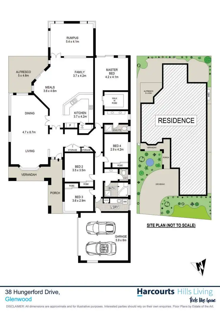 Floorplan of Homely house listing, 38 Hungerford Drive, Glenwood NSW 2768