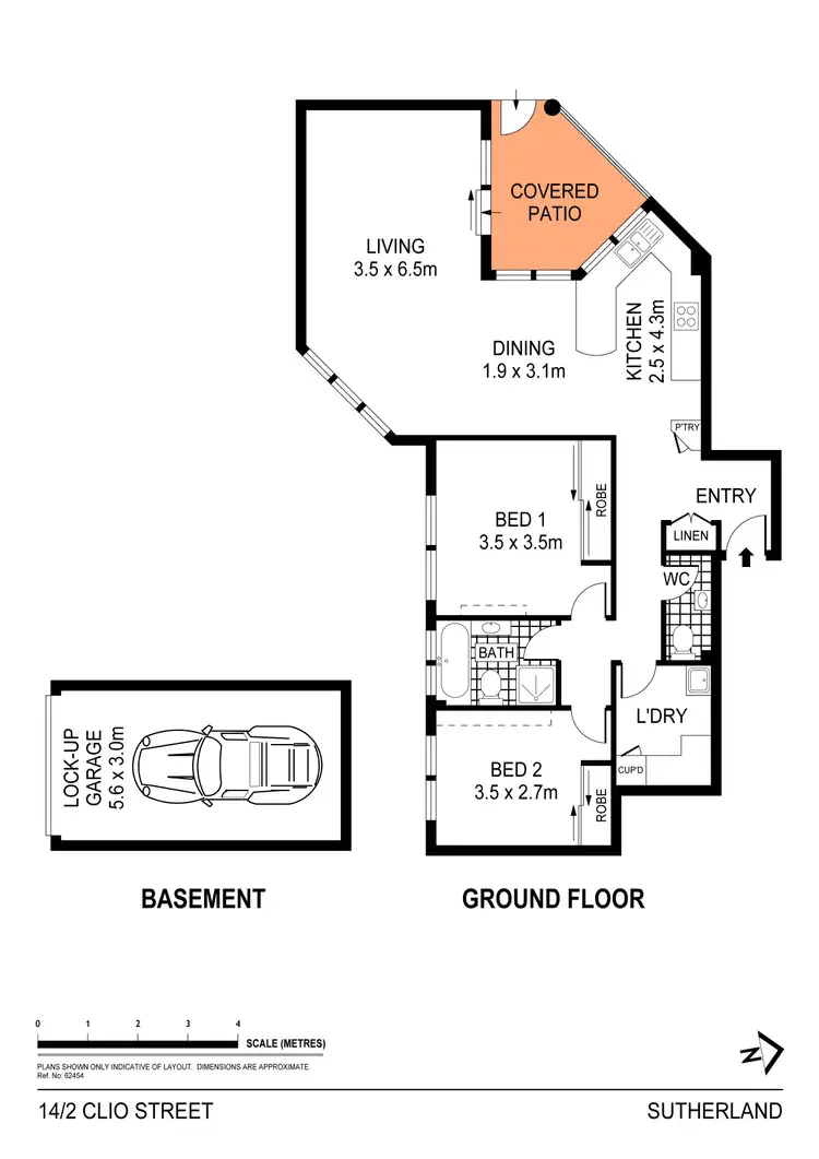 Floorplan of Homely apartment listing, 14/2-8 Clio Street, Sutherland NSW 2232