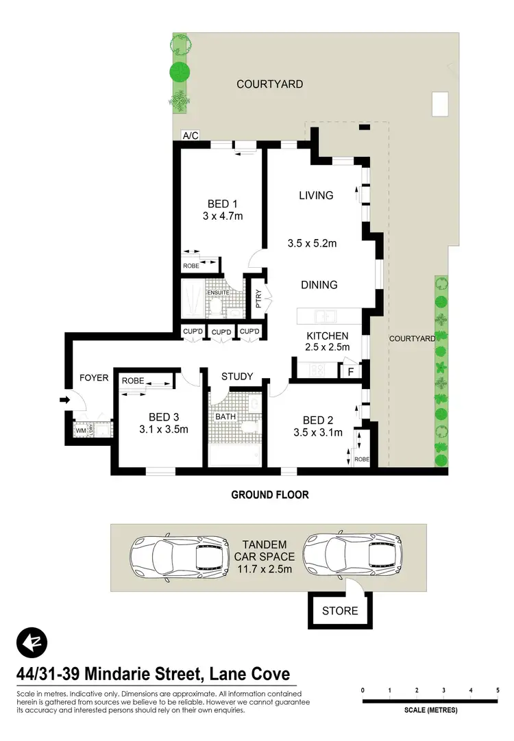 Floorplan of Homely apartment listing, 44/31-39 Mindarie Street, Lane Cove NSW 2066
