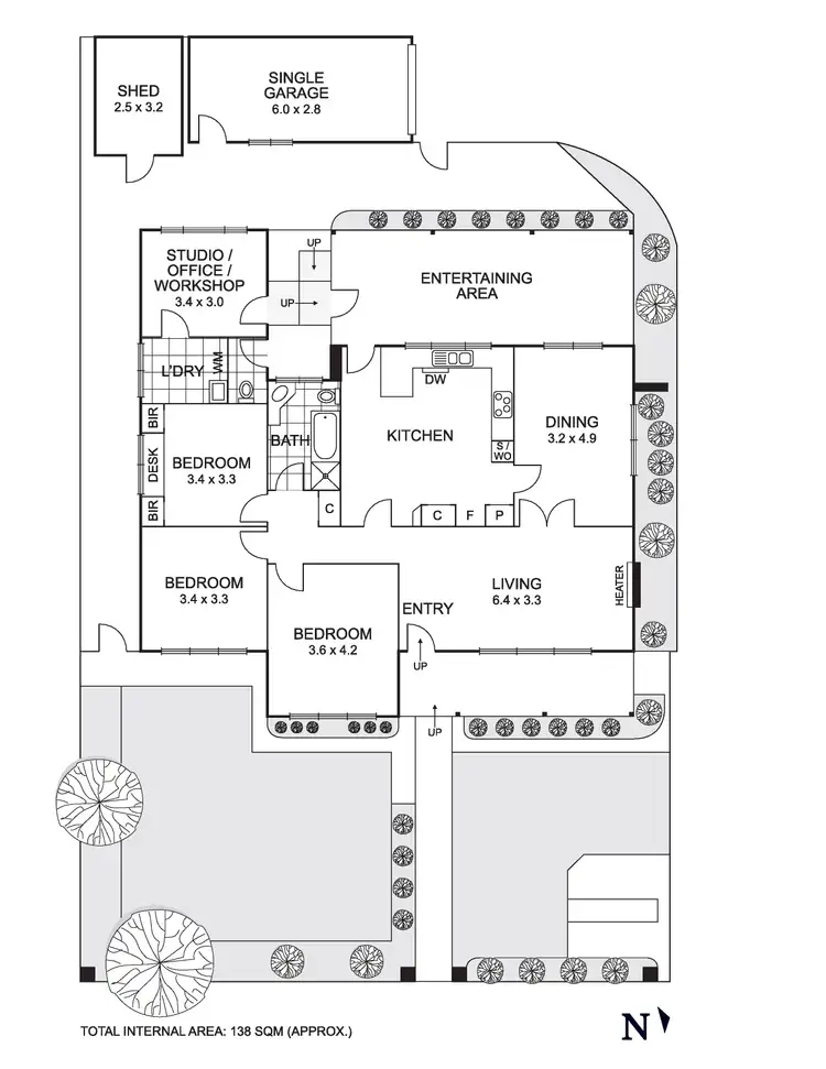 Floorplan of Homely house listing, 1/33 Sylvan Grove, Pascoe Vale VIC 3044
