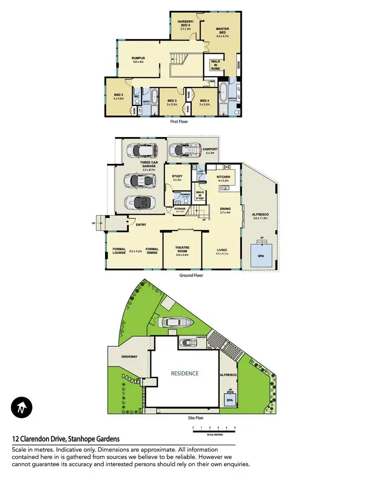 Floorplan of Homely house listing, 12 Clarendon Drive, Stanhope Gardens NSW 2768