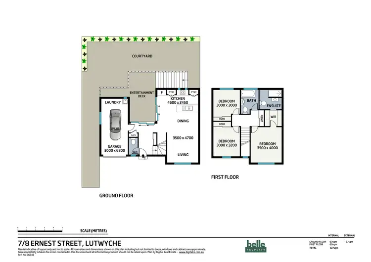Floorplan of Homely townhouse listing, 7/8 Ernest Street, Lutwyche QLD 4030