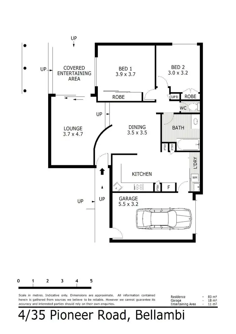 Floorplan of Homely villa listing, 4/35 Pioneer Road, Bellambi NSW 2518