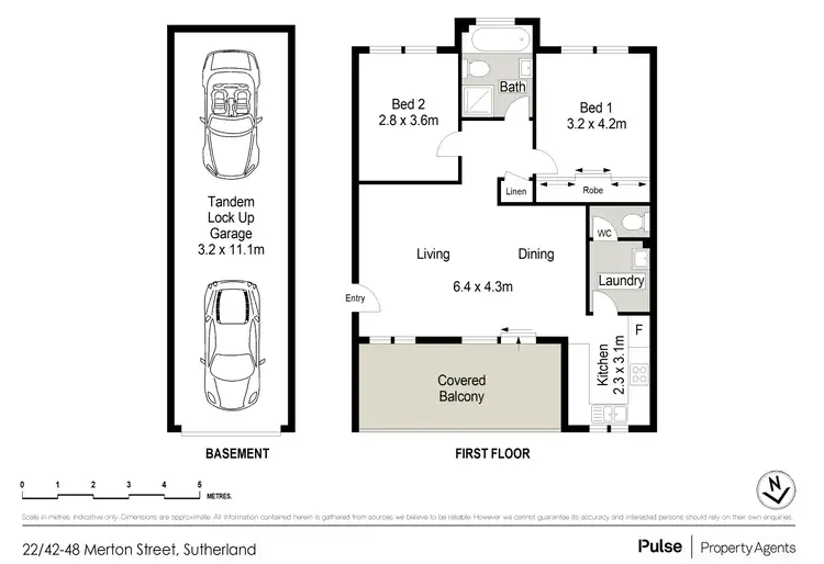 Floorplan of Homely apartment listing, 22/42-48 Merton Street, Sutherland NSW 2232