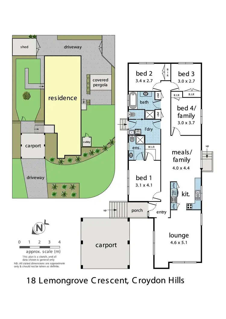 Floorplan of Homely house listing, 18 Lemongrove Crescent, Croydon Hills VIC 3136