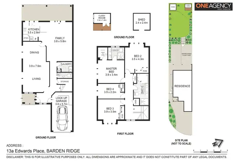 Floorplan of Homely semi-detached listing, 13a Edwards Place, Barden Ridge NSW 2234