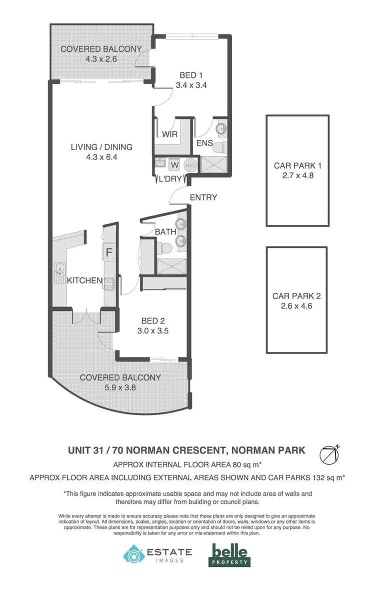 Floorplan of Homely unit listing, 31/70 Norman Crescent, Norman Park QLD 4170