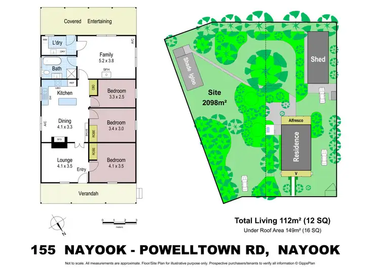 Floorplan of Homely house listing, 155-157 Nayook-Powelltown Road, Nayook VIC 3832