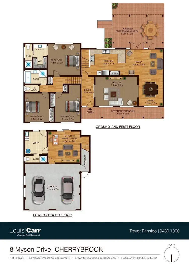 Floorplan of Homely house listing, 8 Myson Drive, Cherrybrook NSW 2126