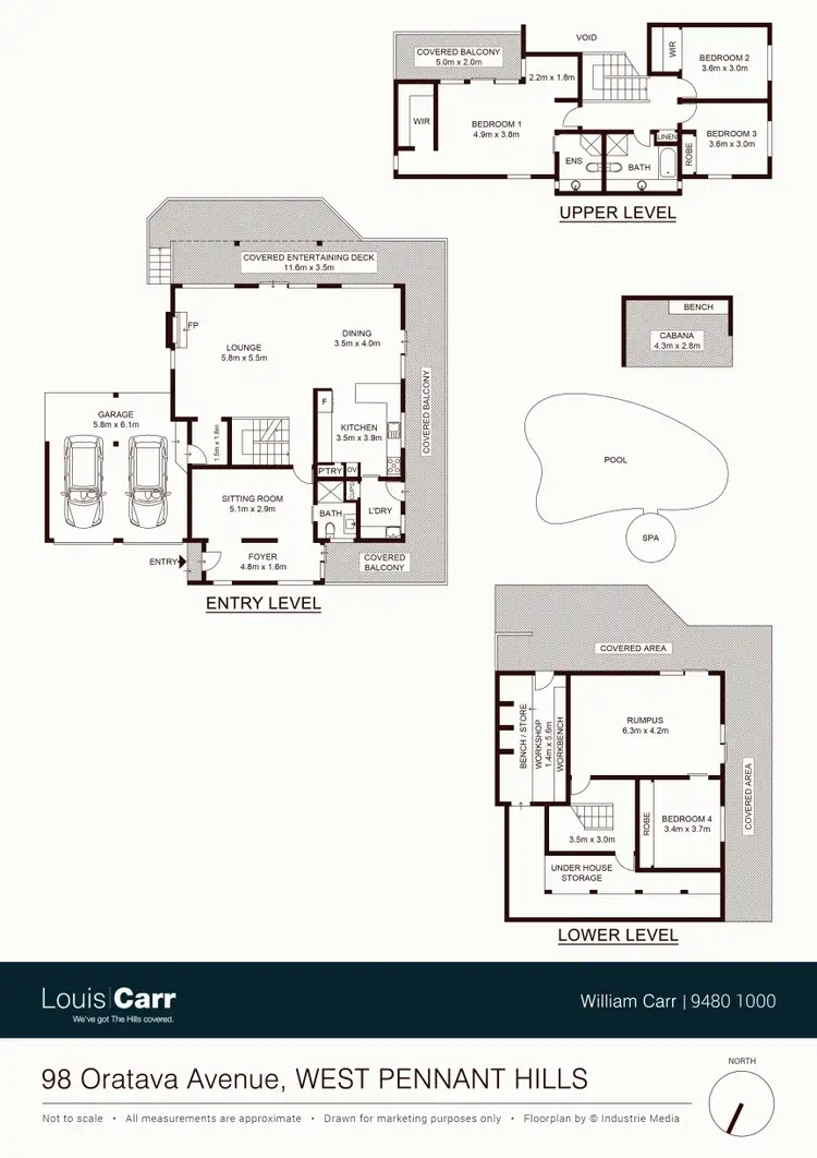 Floorplan of Homely house listing, 98 Oratava Avenue, West Pennant Hills NSW 2125