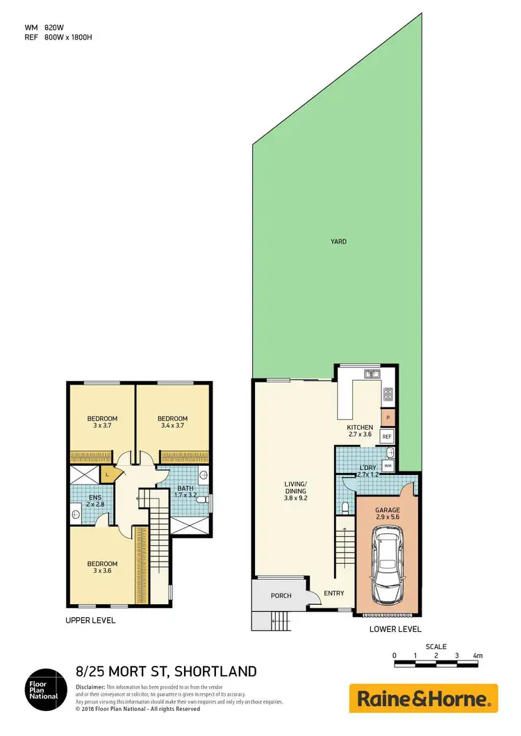 Floorplan of Homely townhouse listing, 8/25 Mort Street, Shortland NSW 2307
