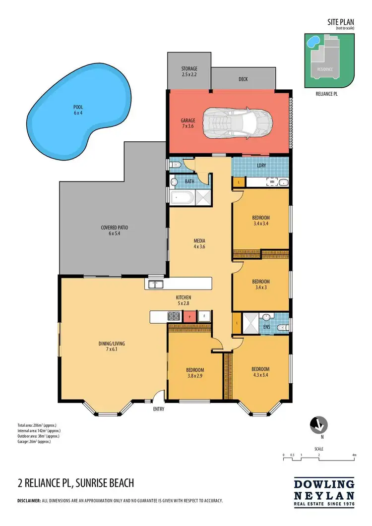 Floorplan of Homely house listing, 2 Reliance Place, Sunrise Beach QLD 4567