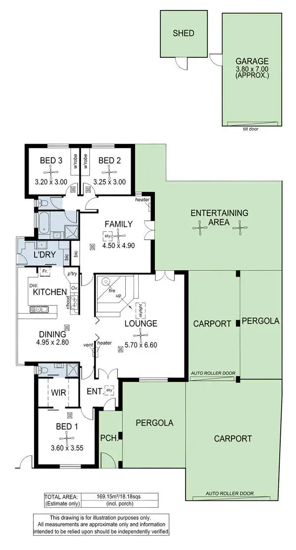 Floorplan of Homely house listing, 5 Ween Avenue, Happy Valley SA 5159