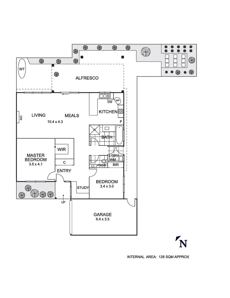 Floorplan of Homely townhouse listing, 4/44 Berry Street, Coburg VIC 3058